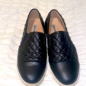 Black Steve Madden Business Casual Flat Shoes
